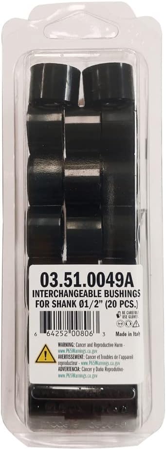 CMT CMT 03.51.0049A 20 Interchangeable Bushings for 1/2-inch Shanks