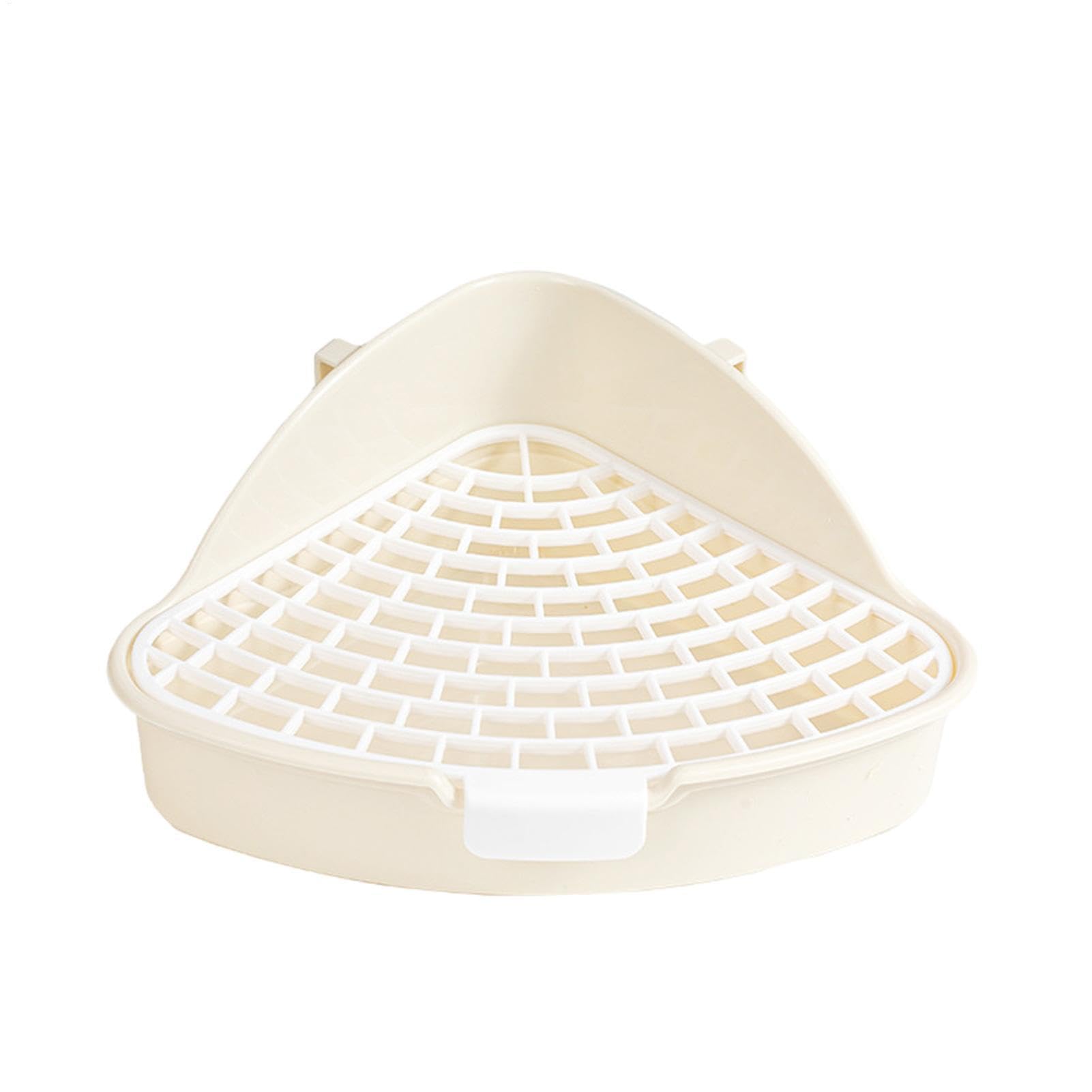 Pet Toilet Tray – High Guard Litter Box,Pet Potty Training Tray, Triangle Pet Potty with Removable, Reusable Design Chinchilla Potty Tray, Corner Toilet for Chinchillas, Bunnies & Cats