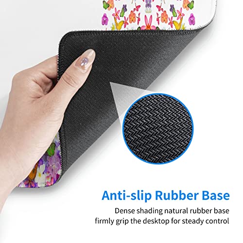 Tapis de souris de jeu XXL pour bureau fleuri et élégant