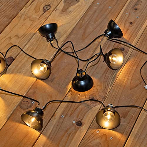 Novelty Lights G40 Led Outdoor Lantern Bell String Lights With Metal Lampshades For Patio Yard Gazebo Hanging Decorations, 11 Feet #TOP3