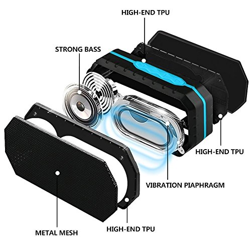 Altoparlanti Bluetooth wireless impermeabile IPX5