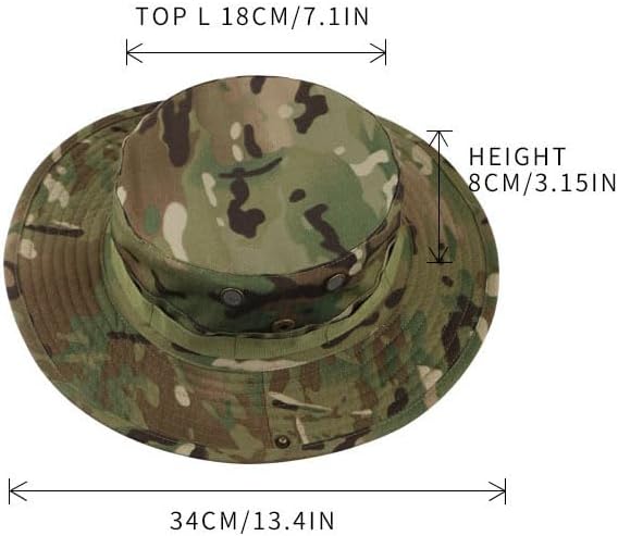 Outdoor Sports Shooting Hiking Fishing Tactical Camouflage Fisherman Boonie Hat Neckerchief Set