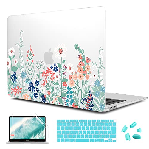 CISSOOK MacBook Air 13 P[X 2021 2020 ǐV^ Jo[ }bg wildflower MacBook Air 13 C` P[X A2337 m1 A2179Ή  VFJo[ ^ ϏՌ y {