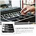OFFSCH Cash Drawer Box 3 Paper 3 Coin Trays Cash Register Insert Tray for Shop Supermarket and Retail