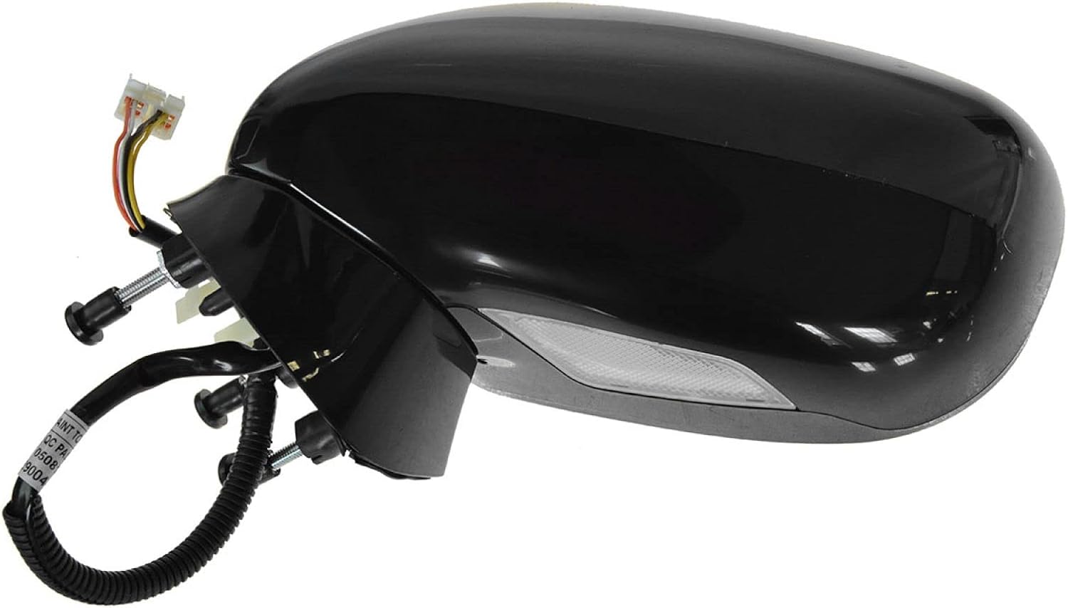 TRQ Driver and Passenger Side Mirror Assembly Set Power Heated Puddle Light Paint to Match Smooth Black Compatible with 2006-2008 Lexus IS250 2006-2008 Lexus IS350
