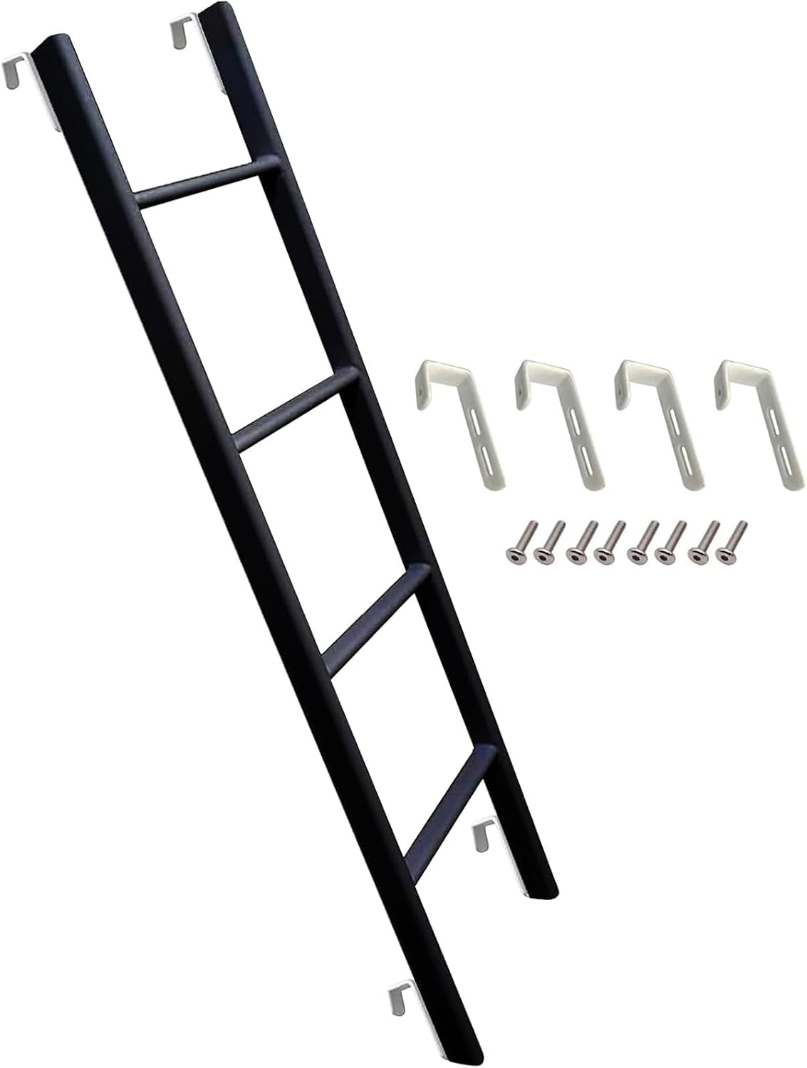 Replacement Bunk Bed Step Ladder Compatible with RV, Universal Interior Twin Bunk Ladders Multi-Function Dorm Loft Metal Bed Climb Ladder with Hooks Fitting (Size : 130cm(51"))