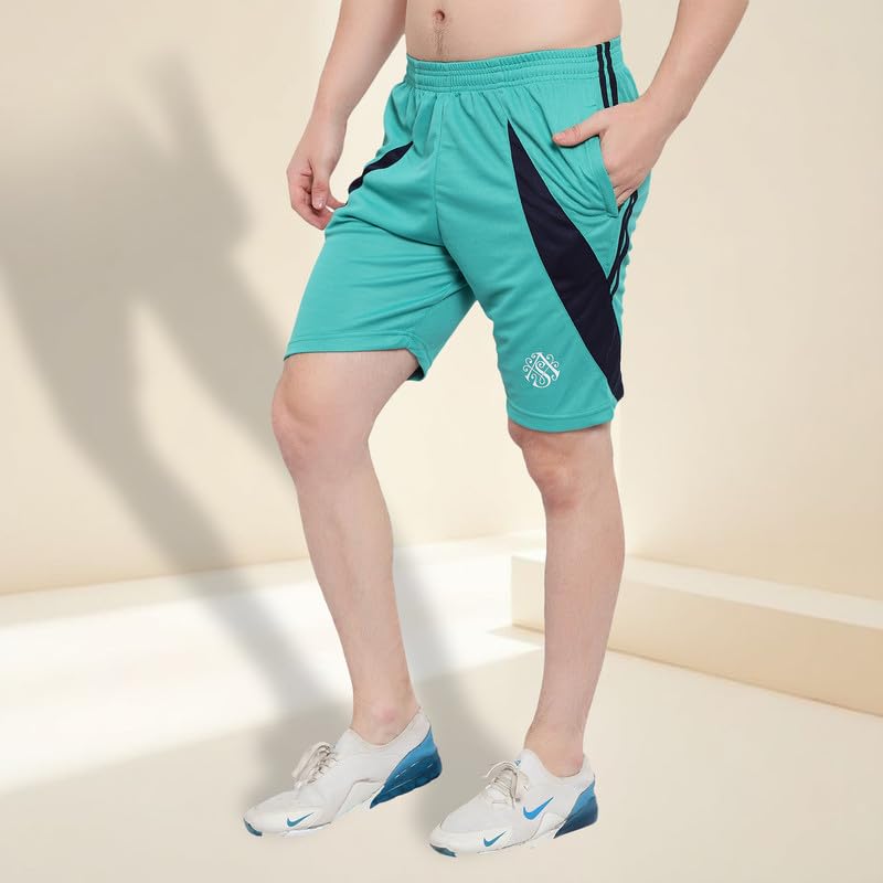 Image of DIA A DIA Men's Gym Shorts with Zipper Pockets Breathable Sports Shorts