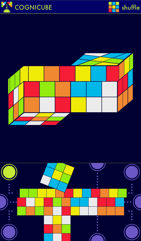 Cognicube HD unwrapped sliding cube puzzle App on the Amazon Appstore