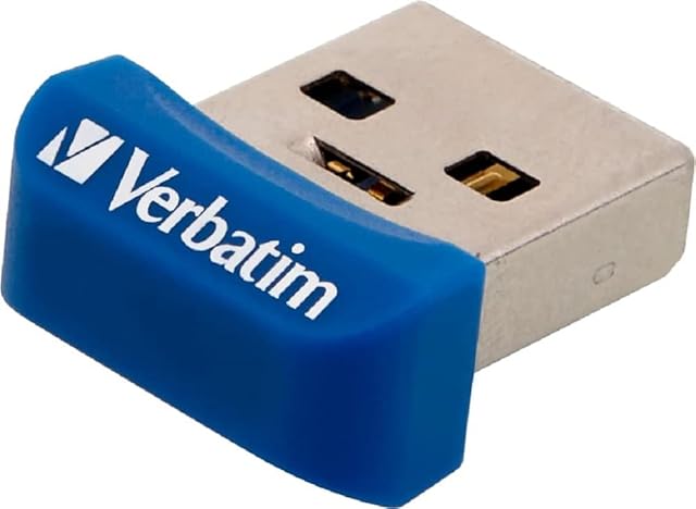 64 GB USB Flash 3.0 NANO Store'n´Stay Blue Verbatim P-blister, niebieski, 98711