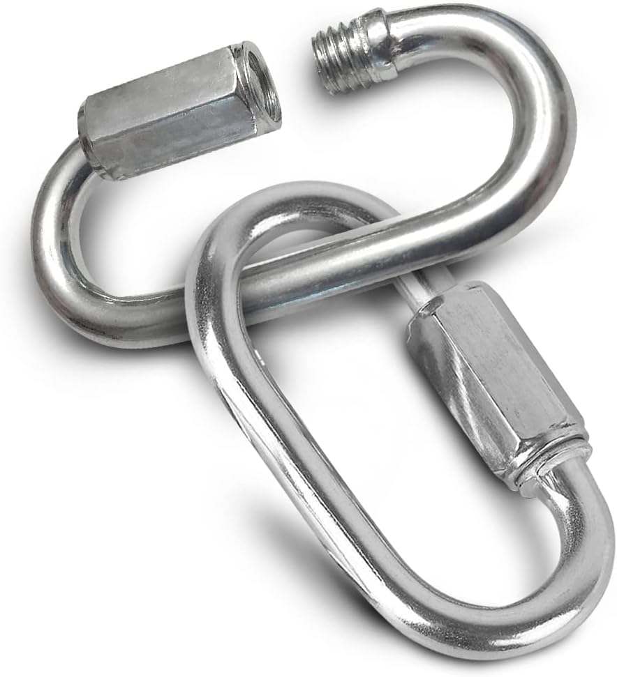 Quick Links 1/8 inch (3.5mm) Zinc Plated 24 Pack - 220 lb Working Load Limit - Chain Links