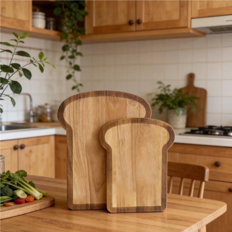 Rubber Wood Cutting Board for Household Kitchen Use
