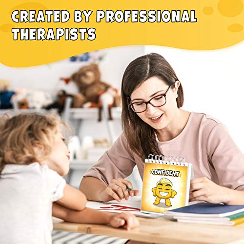 Feelings Flipbook For Kids By Professional Therapists - Learn To Identify 20 Different Emotions - Moods Coping Skills And Anger Control - For Children With Adhd, Autism (Asd), Special Needs, And More #TOP6