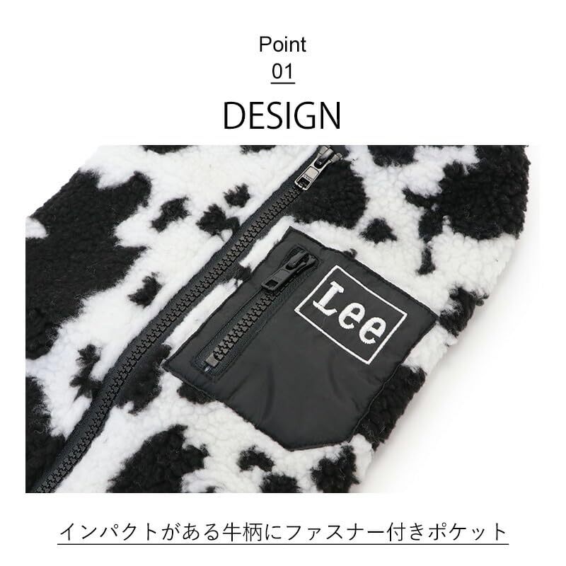 Amazon | ペットパラダイス 犬の服 犬 ベスト 背開き Lee ボア 牛柄