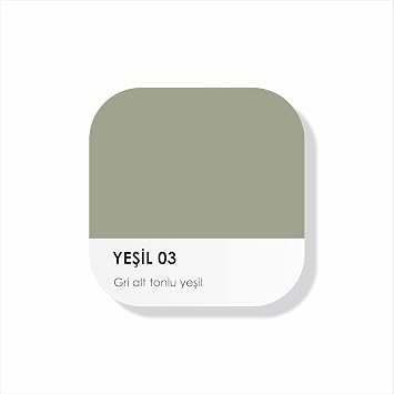Akrilik Su Bazl  Silinebilir   Cephe Duvar Boyas , 200ml,  zel Mat, Silikon Katk l  - 2023 Summer Palette - Ye il 03