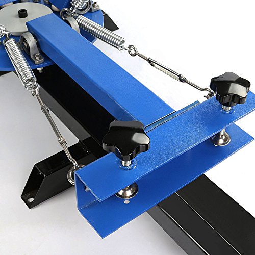 SmarketBuy Silk Screen Printing Machine 1 Station 4 Color Screen Printing for T-Shirt DIY (1 Station 4 Color)