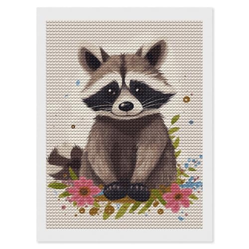 Kit diamond painting 5D raton laveur : l'idée cadeau créative pour adultes