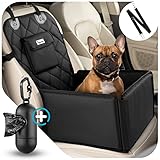 𝐏𝐑𝐄𝐌𝐈𝐔𝐌 𝐇𝐔𝐍𝐃𝐄 𝐙𝐔𝐁𝐄𝐇Ö𝐑 𝐒𝐄𝐓: Die exklusive Hundebox für Ihr Auto eignet sich für die üblichen Automodelle auf Ihrer Rückbank oder Beifahrersitz und die Hunde Beutel können Sie mithilfe des Leinenclip sicher befestigen. Zudem verfügt der große Hundeautositz über mehrere Sicherheitsgurte sowie einen Anschnallgurt für eine besonders sichere Fahrt.