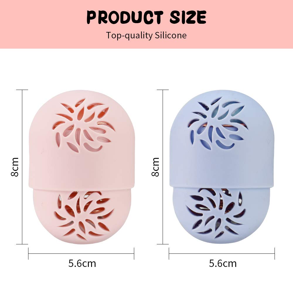 DKAF Makeup Sponge Container Set, 2 Silicone Makeup Sponge Travel Case 2 Soft Makeup Sponge and 2 Makeup Sponge Drying Holder, Easy to Carry : Beauty & Personal Care