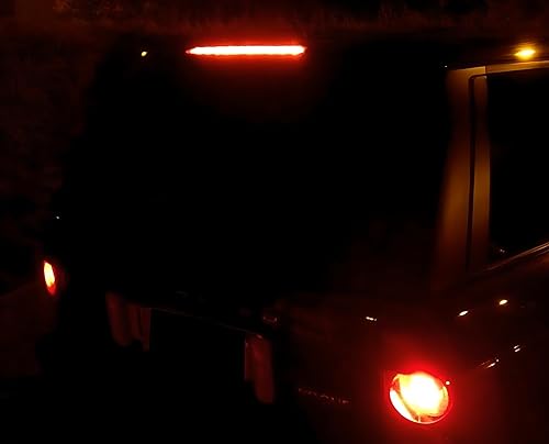 Miniatura 5 de iJDMTOY OEM-Spec - Conjunto de barra de luz de freno para techo trasero con lente ahumada oscura LED de montaje alto compatible con Land Rover Range