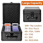 Graded Card Storage Box, Top Loaders Storage Case, Sports Trading Card Box, Cards Slab Case PSA MTG CSG BGS SGC One Touch Magnetic Card Holder, Waterproof Carrying Collector Boxes - Image 3
