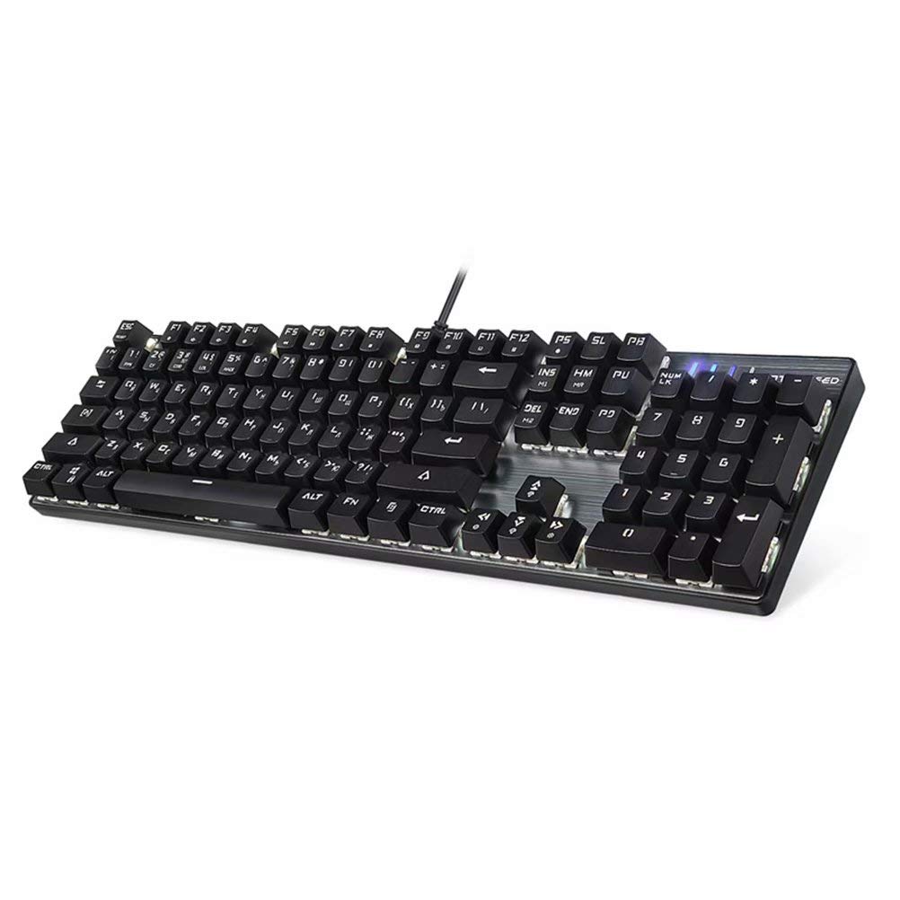 Gioco meccanico tastiera russo inglese rosso interruttore blu metallo cablato LED retroilluminati RGB Anti-Ghosting per giocatore