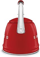 Vista 5 de Smeg Hervidor silbante retro para estufa – 2.4L (Rojo)