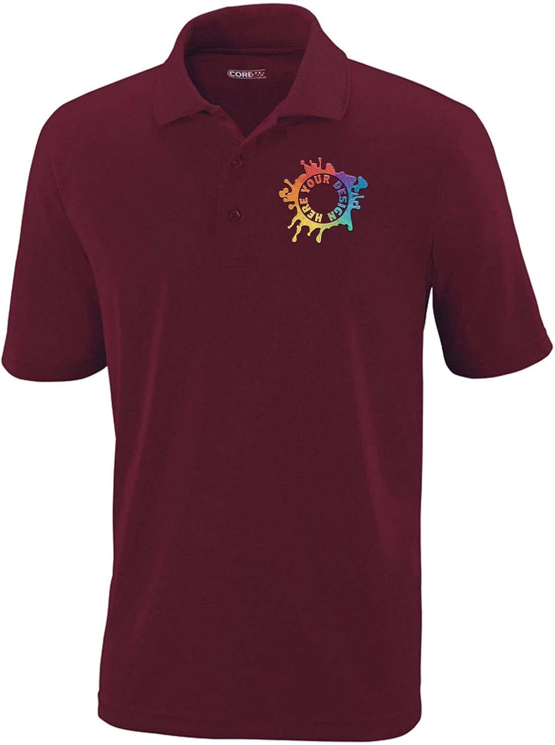 Mato & Hash Custom Embroidered Polo with Your Logo | Men's Polo for Business | Budget Piqué Golf Polo