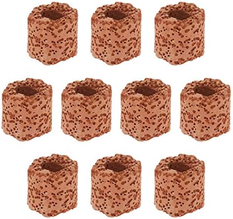 POPETPOP Root Tabs 10Pcs Aquatic Water Plant Fixed Ring for Aquarium Landscape Ceramic Plant Pot Ring Tool Aquarium Decoration Fish Tank Accessories Live Aquarium Plants