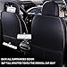 Niscarda for Chevrolet Chevy Sonic 2012-2020 Car Seat Covers, Full Coverage Customized Seat Covers Premium Leather Waterproof Stain-Resistant Easy to Install (Front Set, Black&Blue)