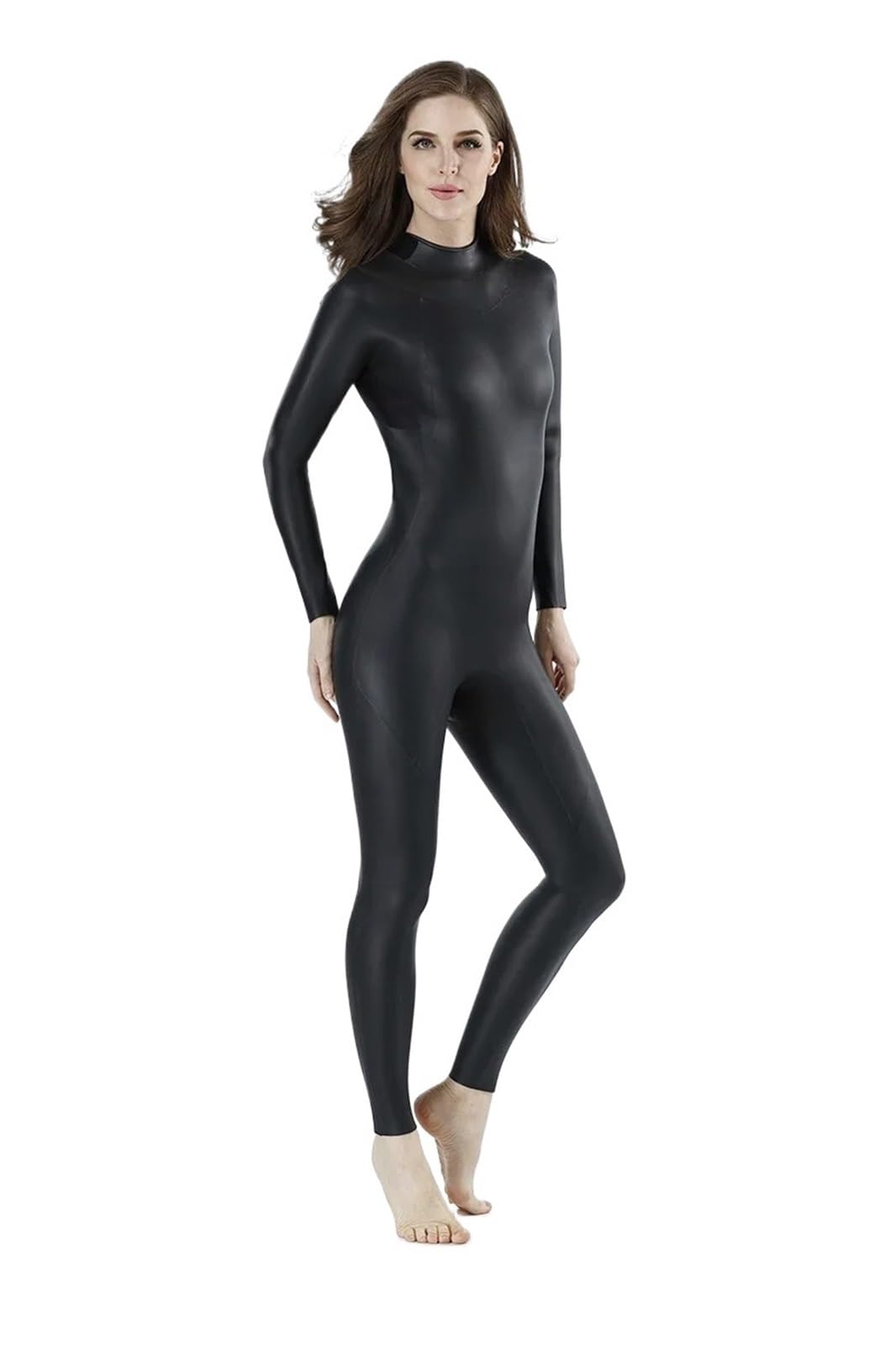 Neopreno Hombre Traje De Neopreno Elástico De 3 Mm For Hombre Y Mujer, Buceo Libre, Baño De Celda Abierta Que Mantiene El Calor, Una Pieza