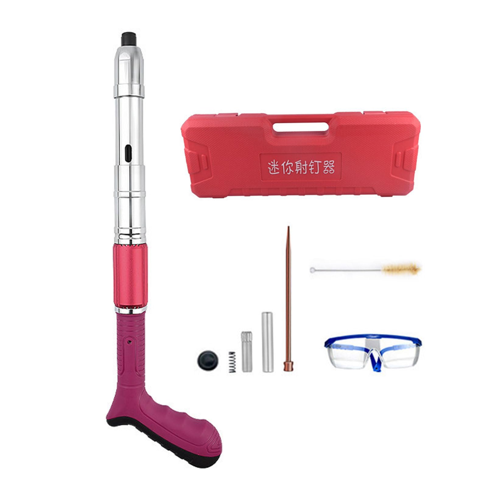 Multipurpose Quiet Nails for Carpentry and Electrical Work Ergonomic Designs with Depth Control Feature Efficient Muffled Staple