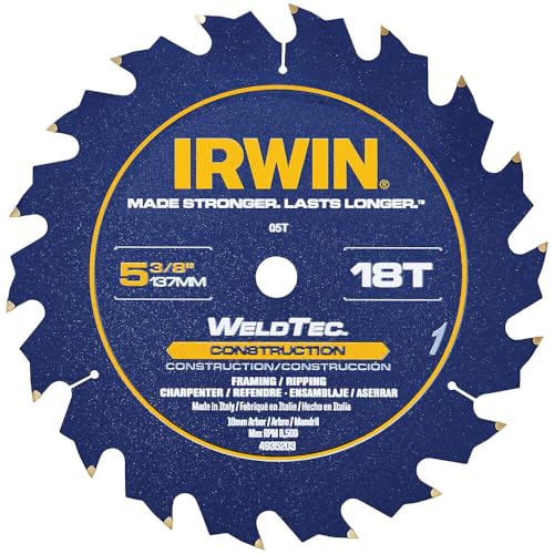 IRWIN Tools MARATHON WeldTec Circular Saw Blade, 5-3/8-inch, 18T (4935203)