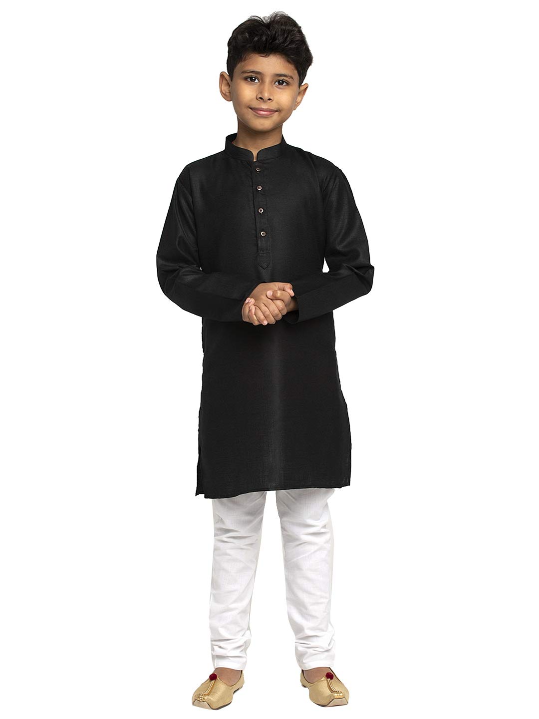 kraft india Kids Boys Solid Cotton Kurta Pyjama set-picture-43