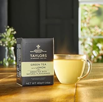 Taylors of Harrogate Green Tea Variety Pack, Individually Wrapped Bags, Jasmine, Lemon, Mint 20 Count (Pack of 3), Caffeinated, Enjoy Hot or Iced, 60 Teabags