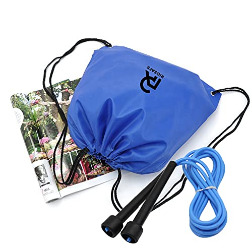 Rigsafe Skipping rope with complementary Gym Bag , Best for fitness , Easy to carry to gym , best for kids, adults (AQUA BLUE)