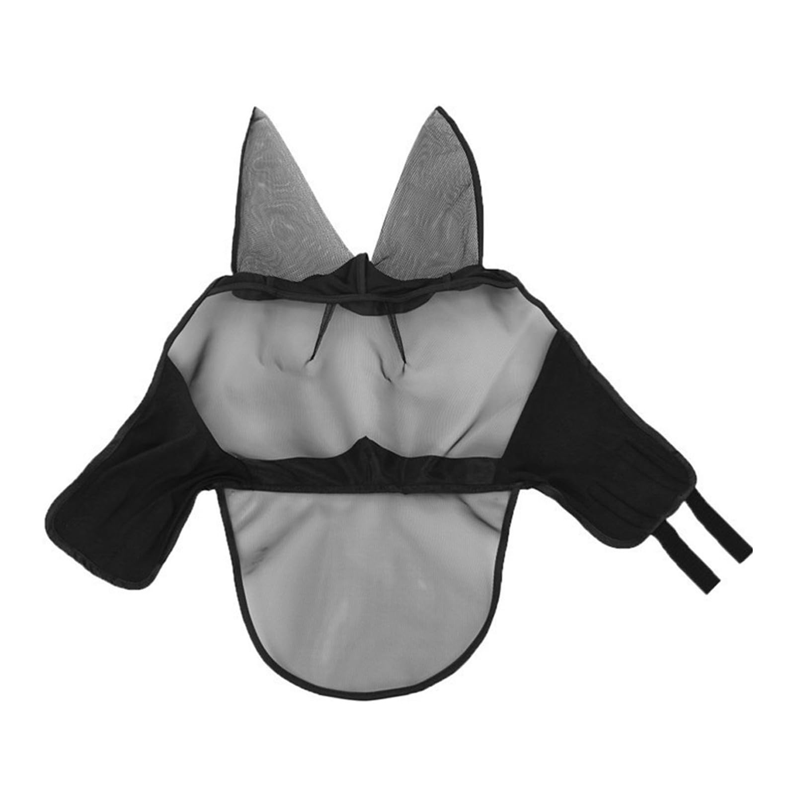Toddmomy Maschera antimosche per cavalli - Maschera antimosche integrale con protezione UV e design a rete per pascolo, ideale per nasi sensibili e per periodi prolungati di pascolo.