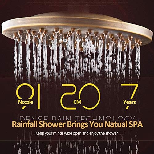 Bec pivotant de douche céramique mitigeur laiton antique mural bain