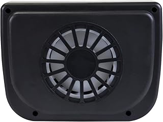 Koolatron AutoKool Solar Powered Car Window Fan - Exhaust Vent Air Circulation Cooling, Solar Operated Panel Portable Ventilation System for Parked Vehicles Truck, SUV, Van