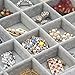 KLOUD City Jewelry Box Organizer Display Storage case（Gray-24 Grid）