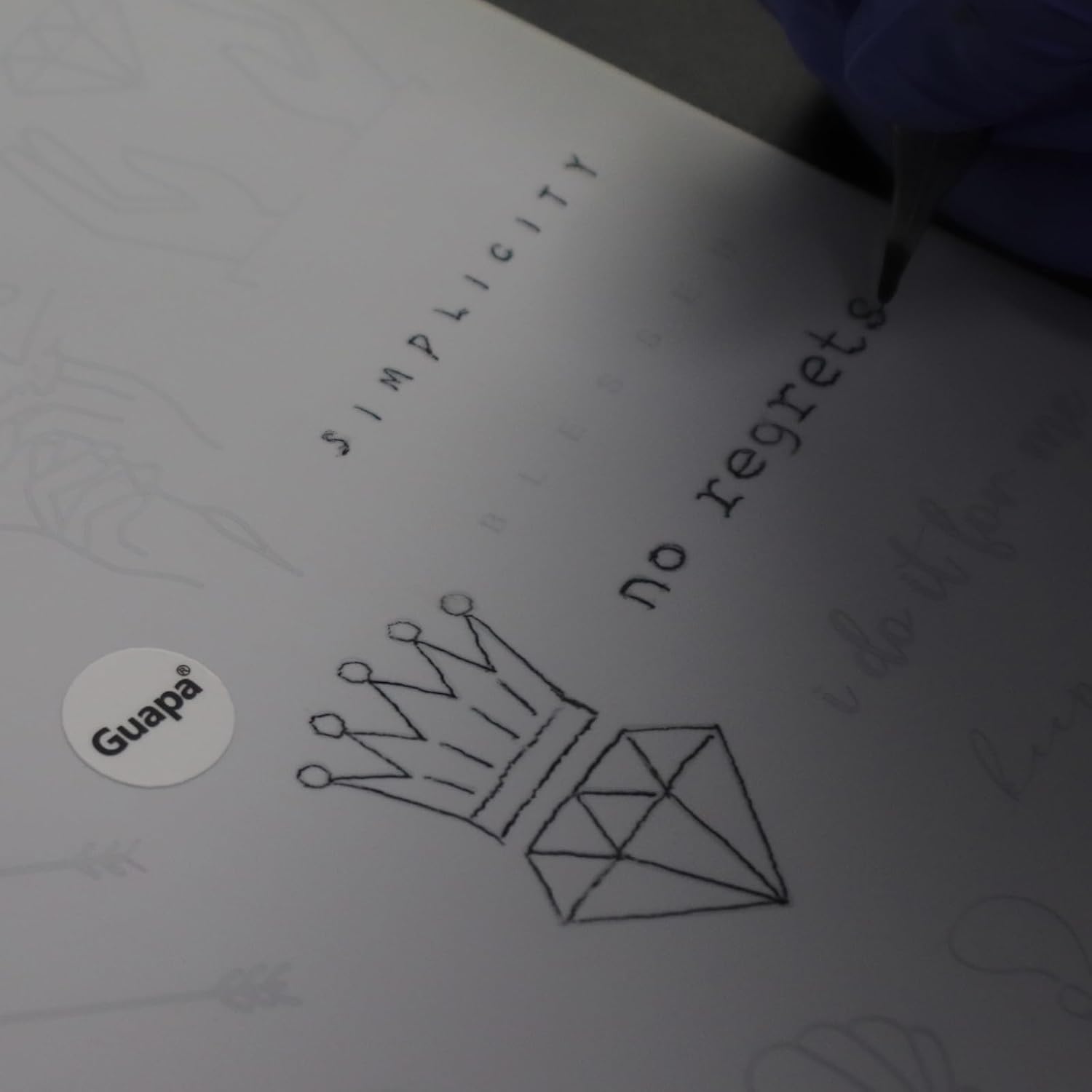 Tiny Tattoo Practice Skin Double-Sided Pre-Stenciled Fine Line Tattoo Practice Sheet Minimalist Tiny Tattoo Pad Meaningful Tiny Tattoos for Tattoo Beginner Training Supplies (1PC)