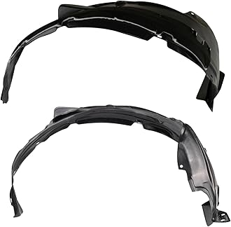 TRQ Front Inner Fender Liner Set Compatible with 2012-2014 Honda CR-V HO1248147 HO1249155 HO1249173