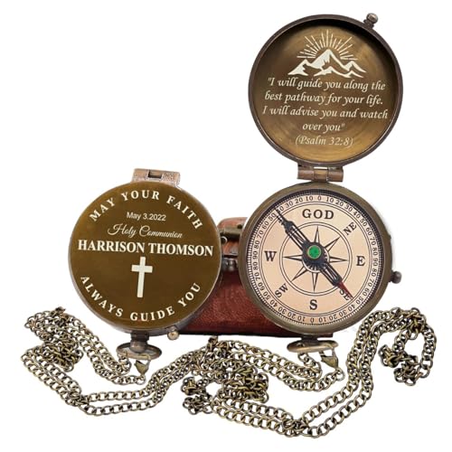 Brújula personalizada grabada a mano, brújula funcional con cadena, regalo para hombres en aniversarios, Día del Padre, Navidad, cumpleaños, día de San Valentín y graduación