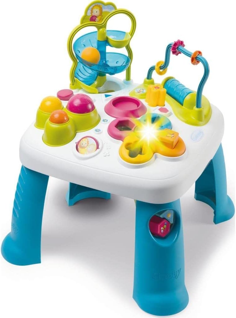 Smoby SMY110426 Table d'Activités Electronic and Mechanical Functions, Multicolored