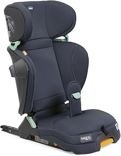 Chicco Fold&Go I-Size Kindersitz 15-36 kg mit ISOFIX Konnektoren, Gruppe 2/3 für Kinder von 3-12 Jahren, faltbar und klappbar, Seitenschutz, Höhe und Breite verstellbar, India Ink