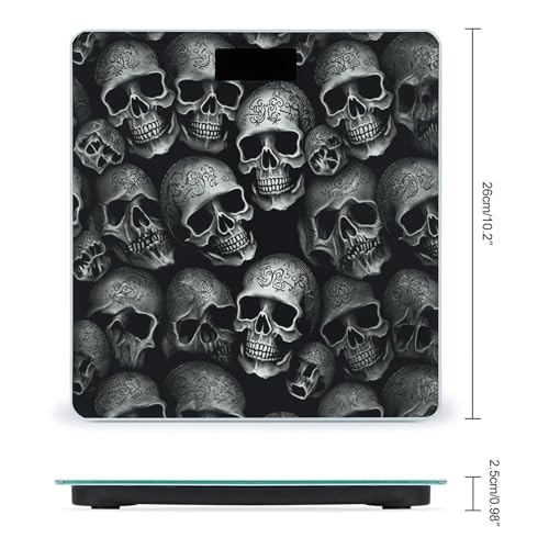 Báscula digital Black Skull para peso corporal 400 lb miniatura 2