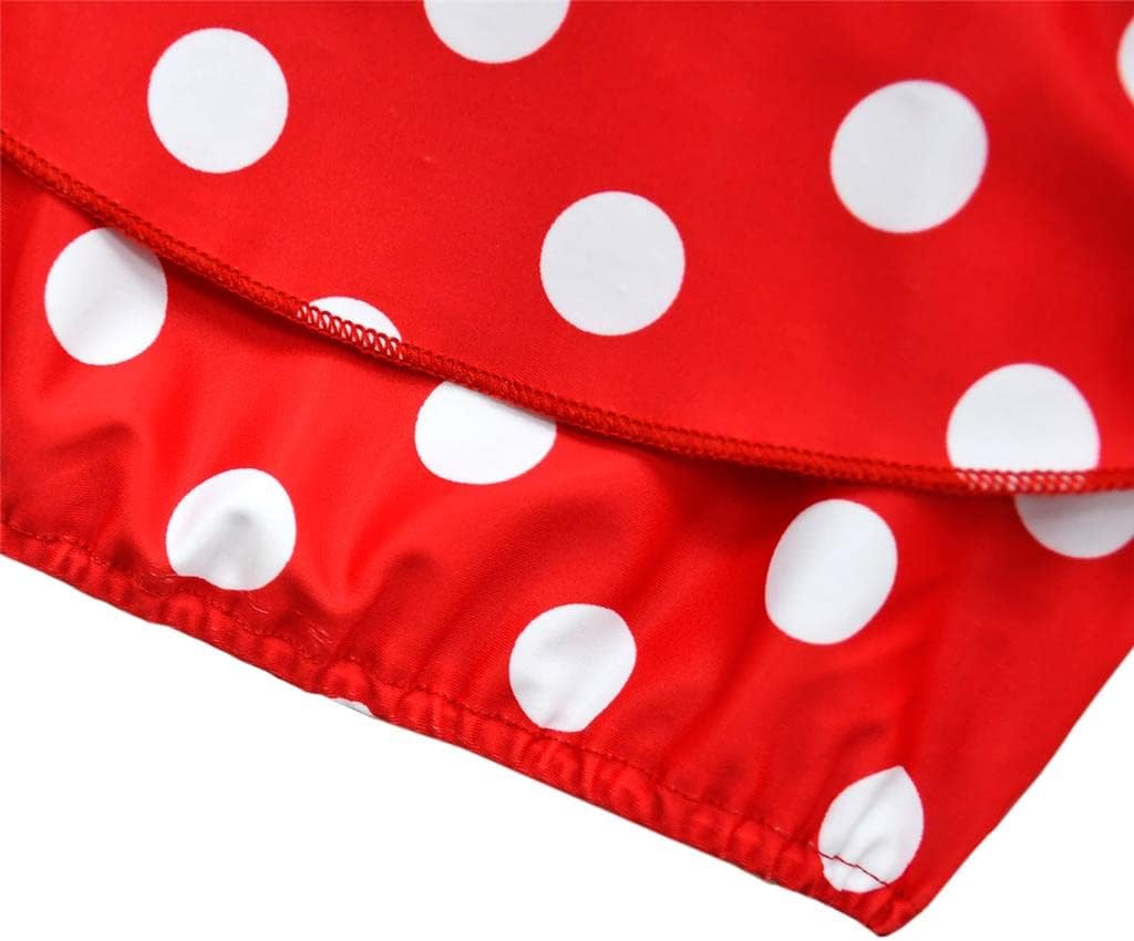Dressy Daisy Girls Polka Dots Tankini Dress Two Piece Swimsuit Swimwear Swimming Bathing Suit with Skirt & Headband
