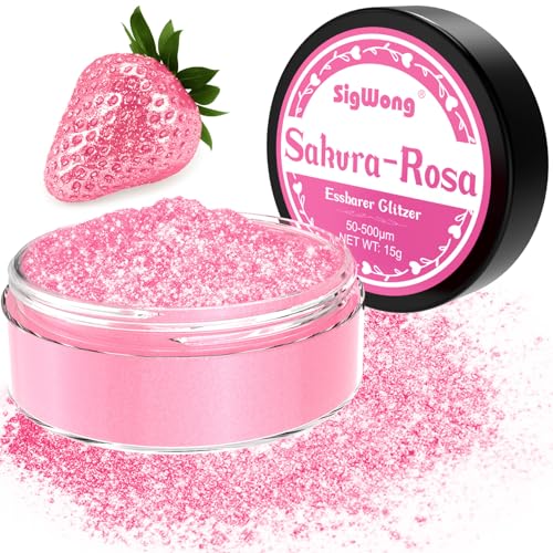 Essbares Glitzer-Set, 15 g essbarer Glitzer zum Dekorieren von Getränken und Kuchen