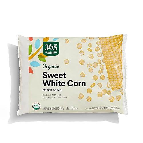 365 by Whole Foods Market, Maíz dulce orgánico blanco, 16 onzas, (congelado)