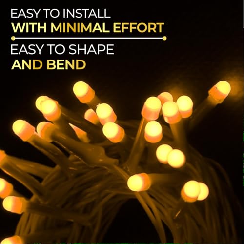 Image of Lexton 40 LED Power Pixel Serial String /Fairy Light | Plug Sourced | Suitable for Home & Outdoor Decoration, Diwali, Christmas, Ramadan, Wedding, Party, Festival (Pack of 2, Warm White)