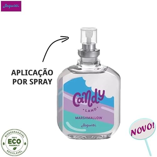Colônia desodorante Candy Land teen Marshmallow 25ml em spray Jequiti